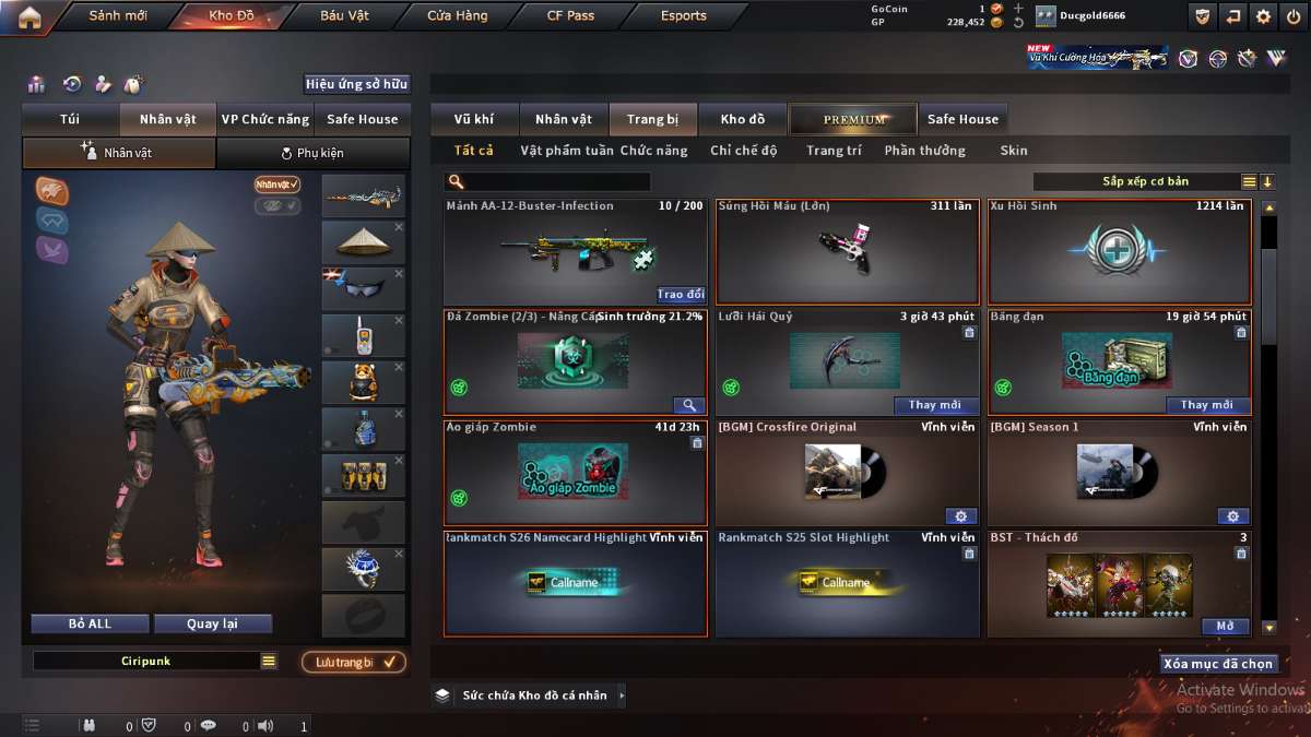 shop acc cf uy tin gia re